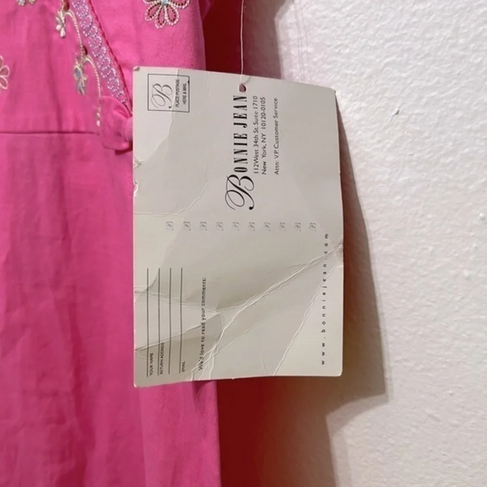 Bonnie‎ Jean Girls Size 10 Princess Pink Sequin Embroidered Bodice Dress NWT